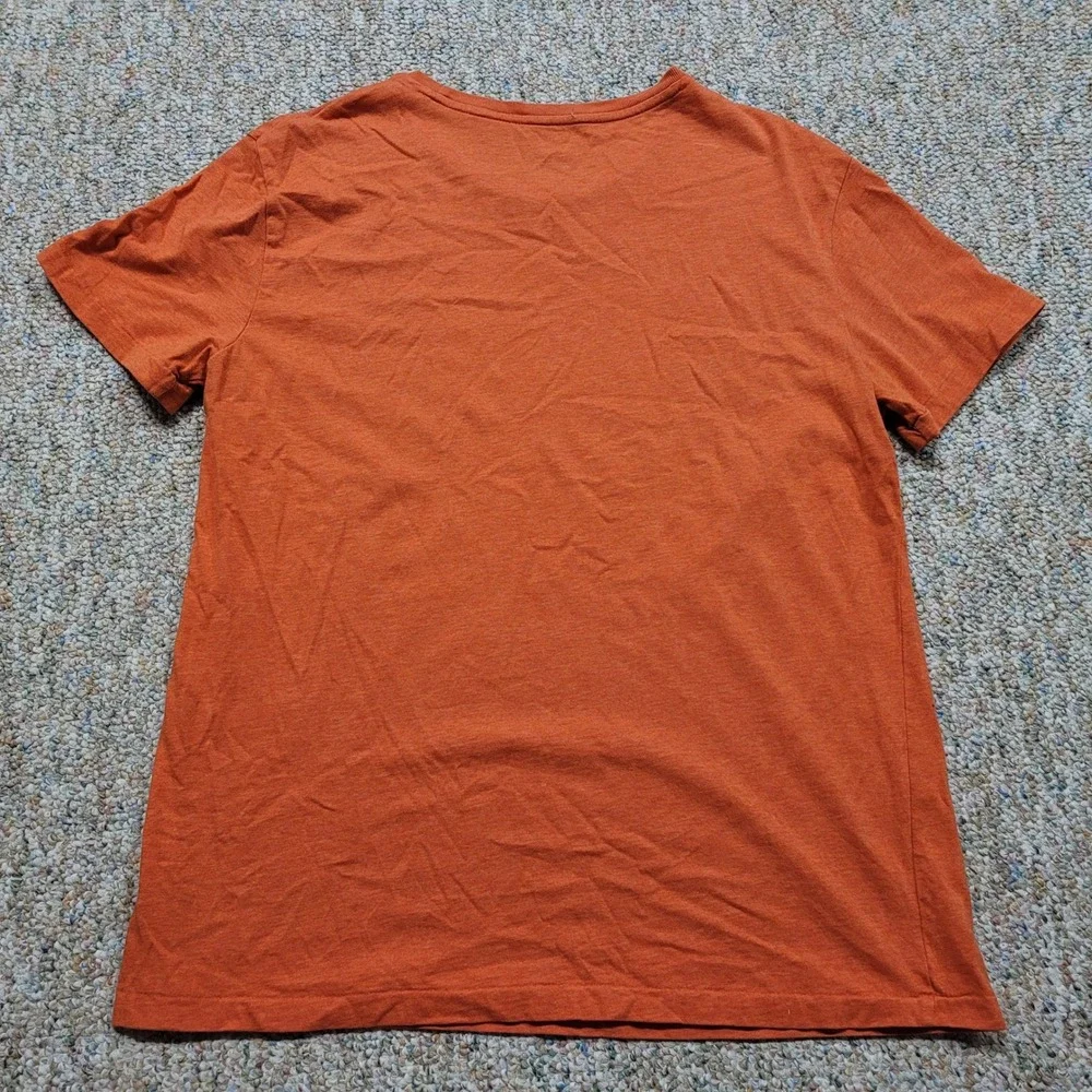 Polo Ralph Lauren Shirt Mens Medium Orange Short Sleeve Pony Rugby Logo Tee